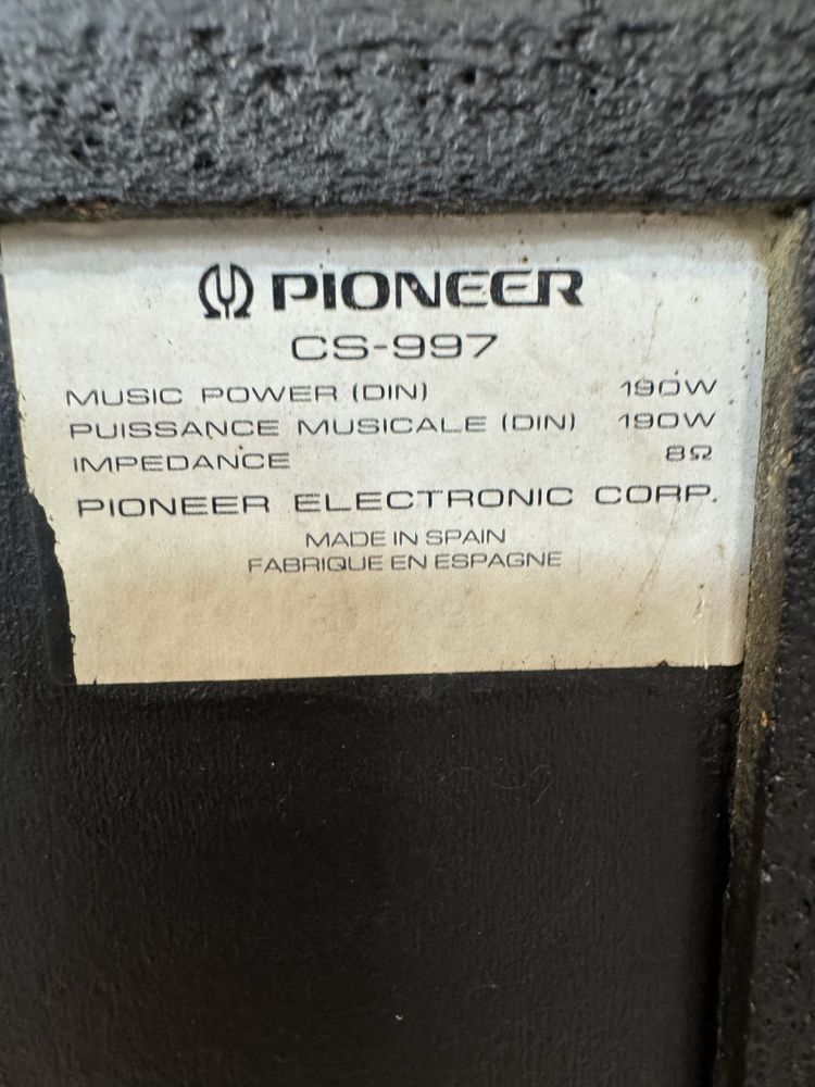 Colunas Pioneer CS-997