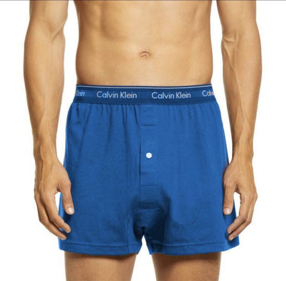 Труси Шорти Calvin Klein Men's Cotton Classics 3-Pack Knit Boxer M, L