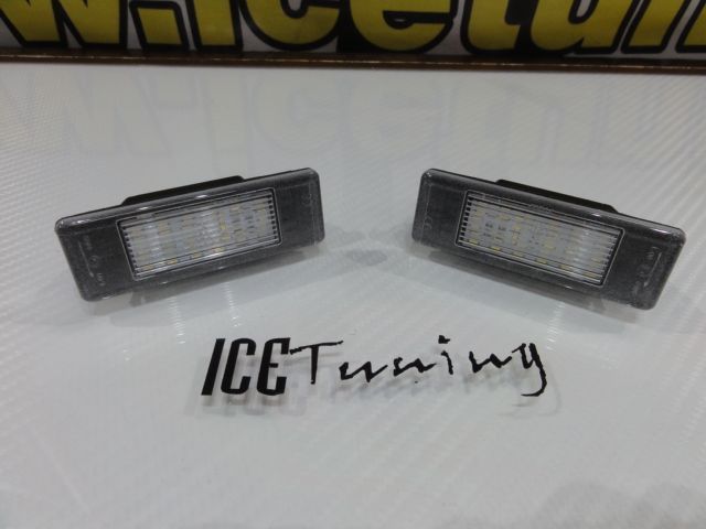 Suporte De Lâmpada De Matricula Com Led Branco Peugeot 106, 1007, 207, 308, 406, 407, 508, 607, 806, 4008, 5008, RCZ, Expert308 CC, 2008, 3008, Citroen Berlingo, C2, C3, C3 Pluriel, C4, C5, C6, C8