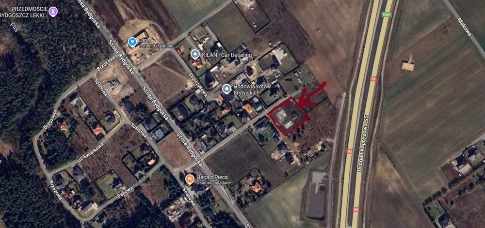 Działka budowlana 2065 m² z rozpoczętą budową – 3 km od Bydgoszczy