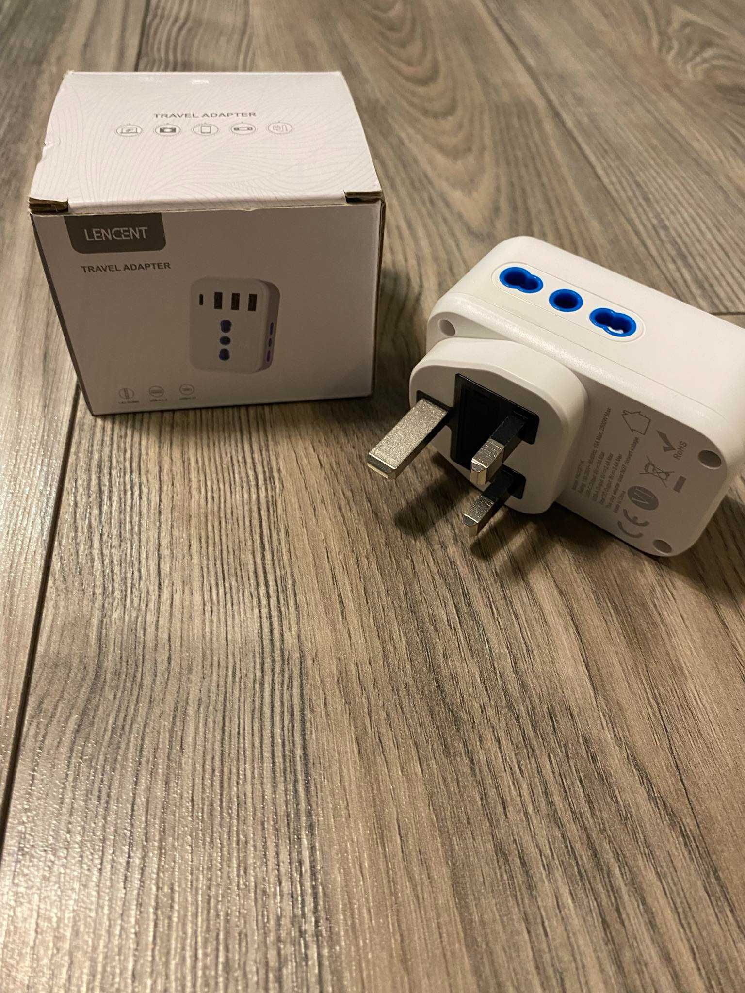 LENCENT Podróżny adapter 7w1