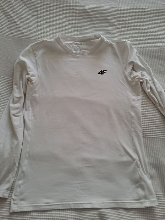 Bluzka / longsleeve 4F biała I niebieska
