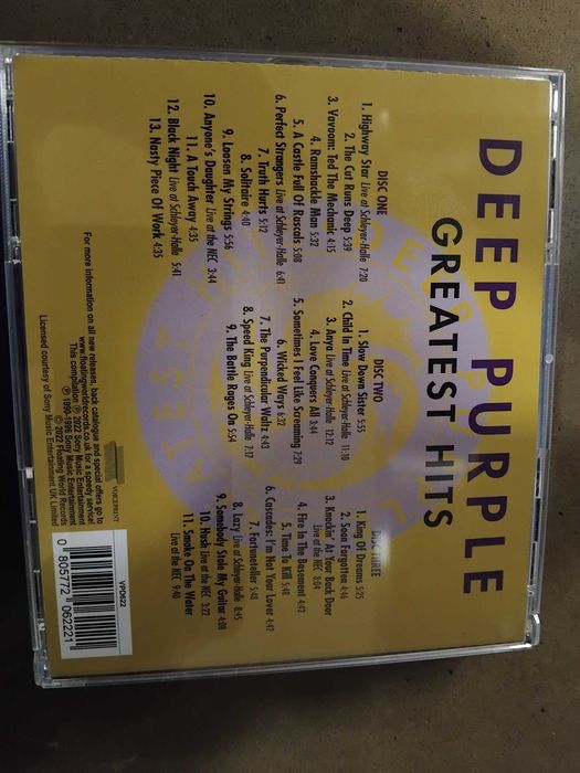 Deep Purple Greatest Hits caixa  3 cds