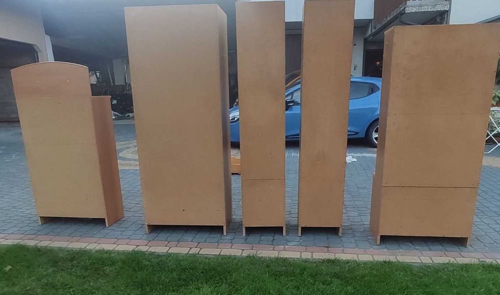 Regał, zestaw mebli, młodzieżowy, olcha, używany, cały komplet,