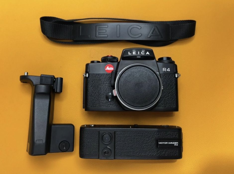 Leica R4 + Motor de Rebobinagem + Punho + Alça