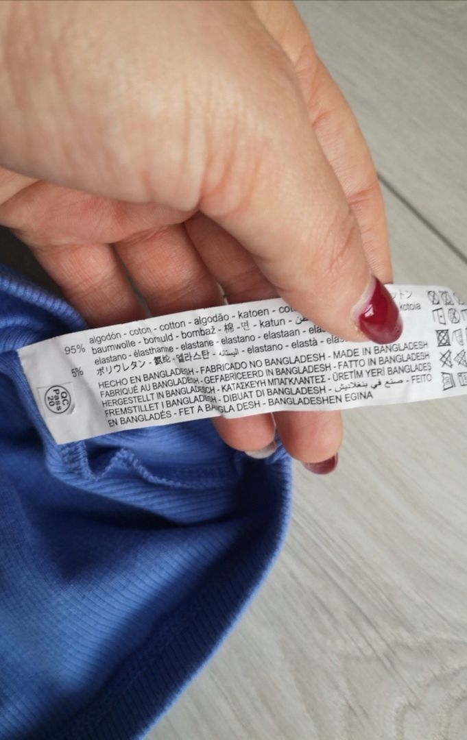 Zara bawełniany top nowy z metką L/40