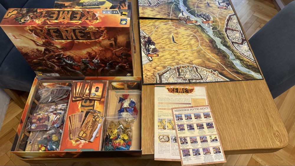 Gra planszowa Kemet + dodatki + upgrade pack