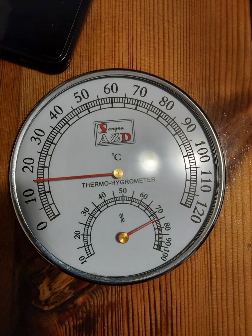 Zestaw akcesoriów do sauny Klepsydra i termometr z higrometrem sauna