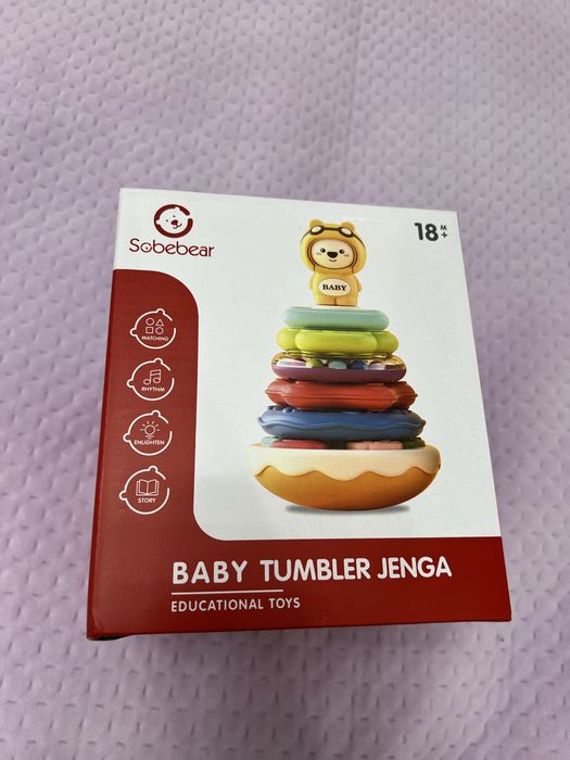 Іграшка розвиваюча Пірамідка неваляшка сортер музична YL 603-3 A