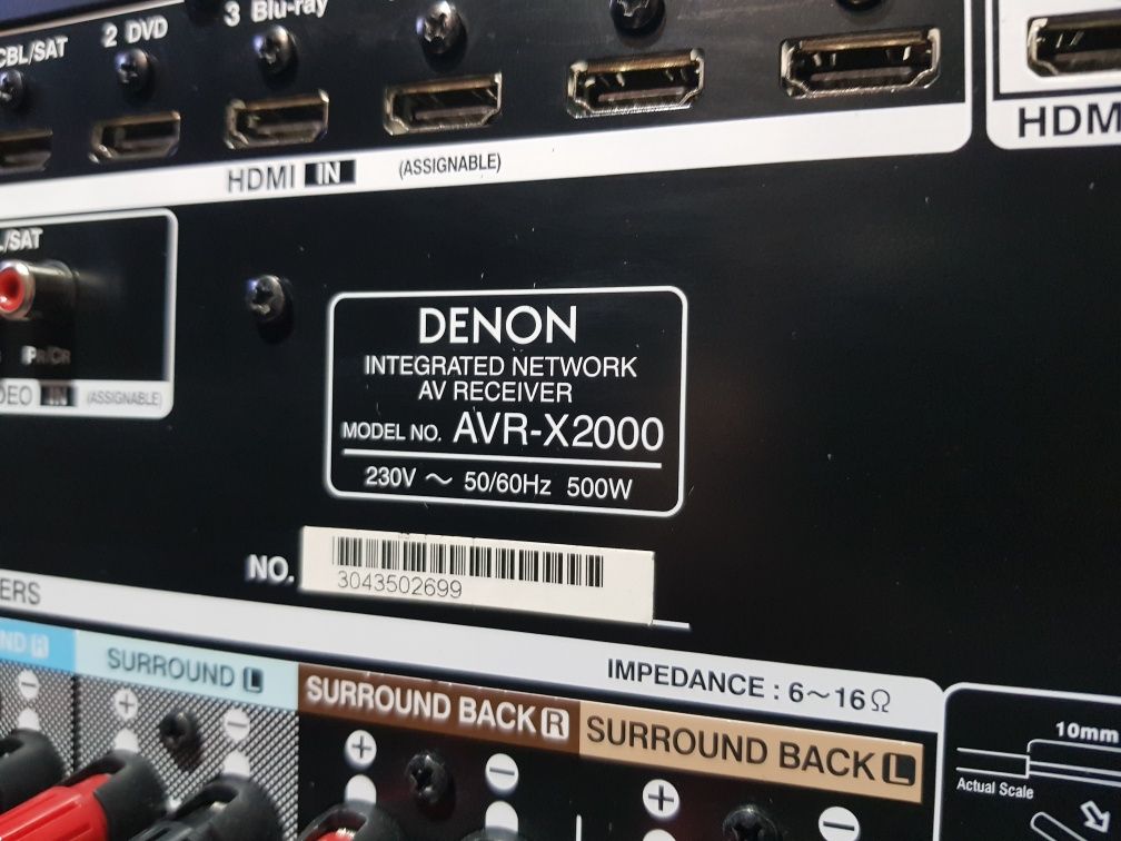 Пульт!7.1AV Стерео ресивер/підсилювач Denon AVR-X2000 б/у з Німеччини