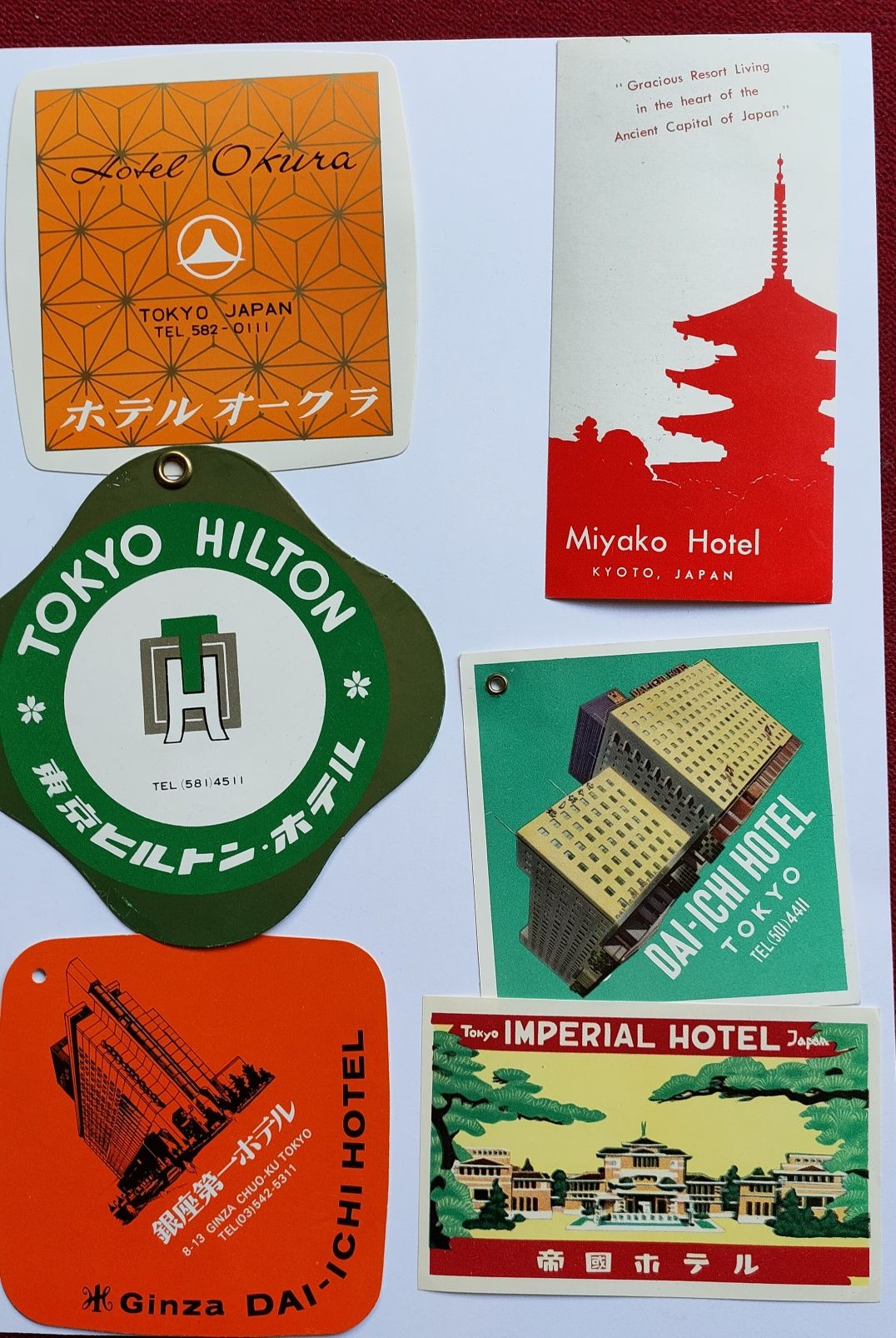 Nalepki hotelowe Japonia