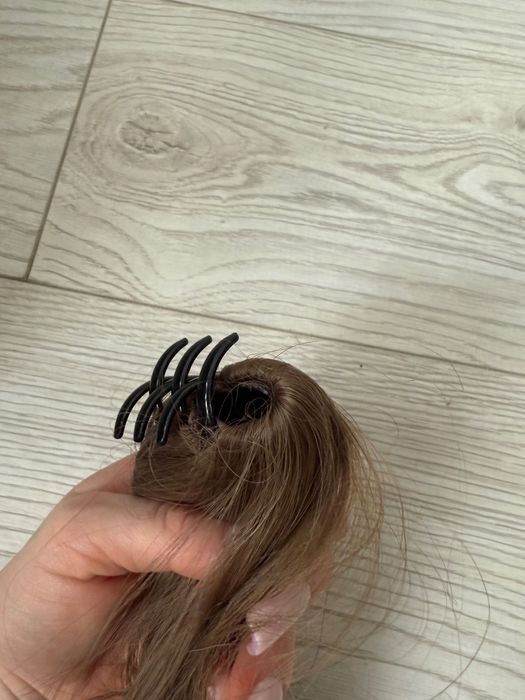 Długi kitek doczepiane włosy z klamrą