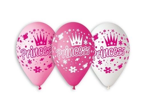 Balony lateksowe Gemar Princess 12" 5 sztuk