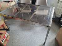 Stół ze szklanym blatem 160cm
