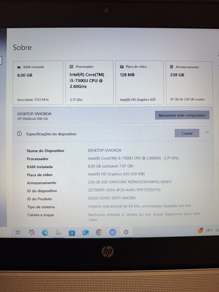 Notebook HP 840 core i5