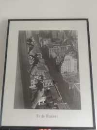 Obraz zdjęcie stare  Nowy Jork Drapacze loft industrial czarno - biały