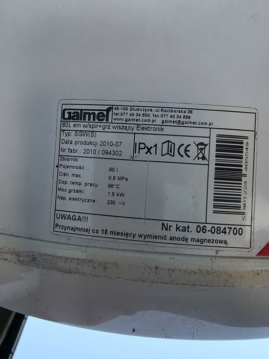 Podgrzewacz, bojler cwu galmet Neptun 2 kombi