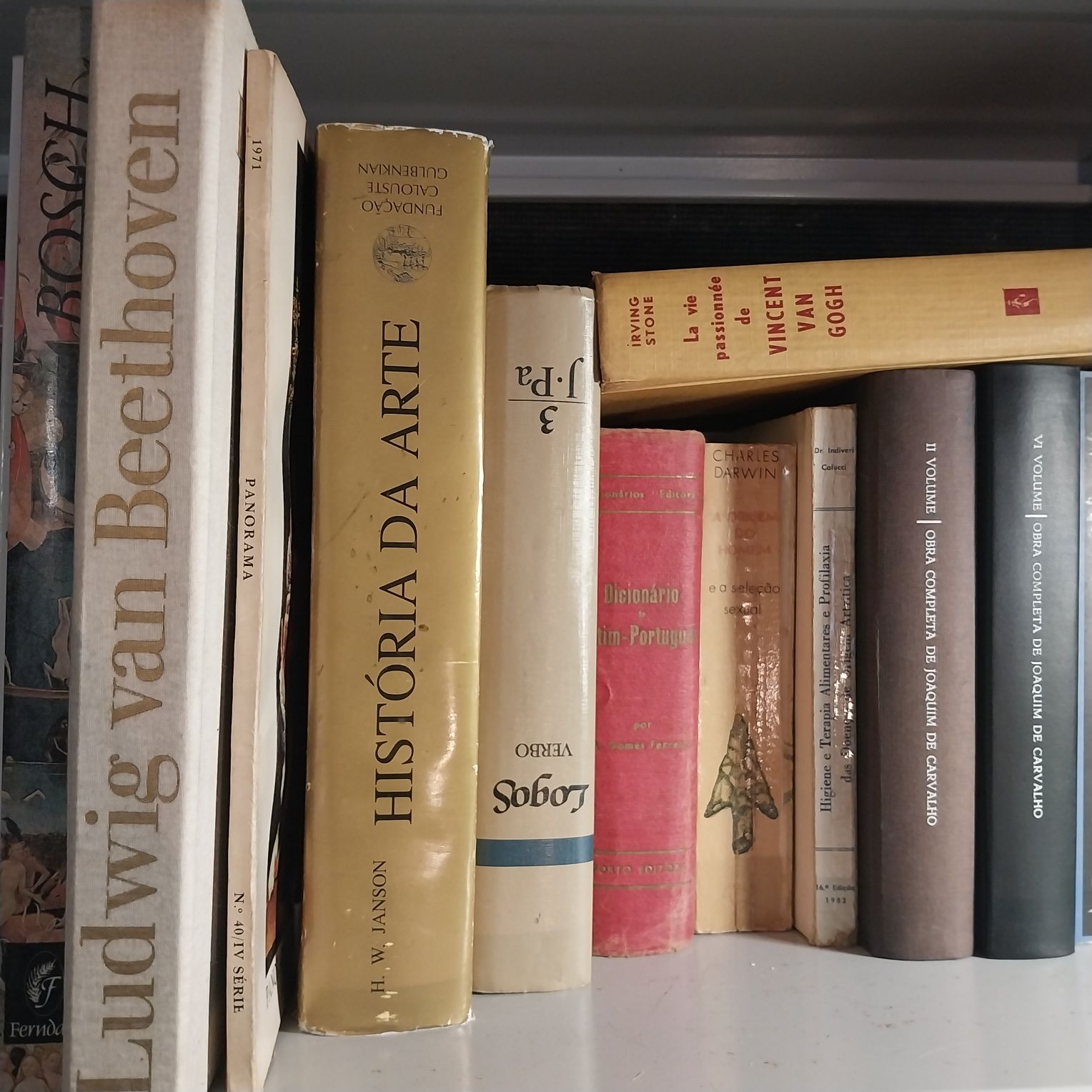 Biblioteca com 215 títulos