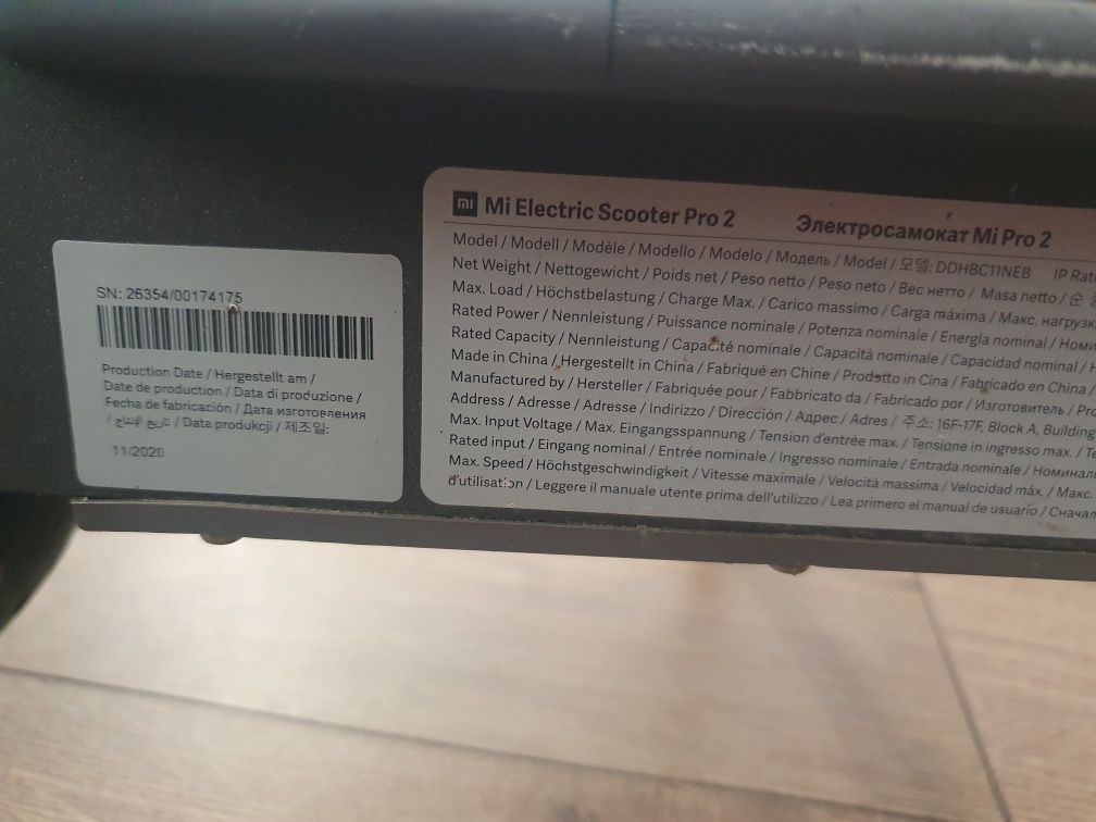 Hulajnoga elekteyczna Xiaomi MI Electric Pro 2