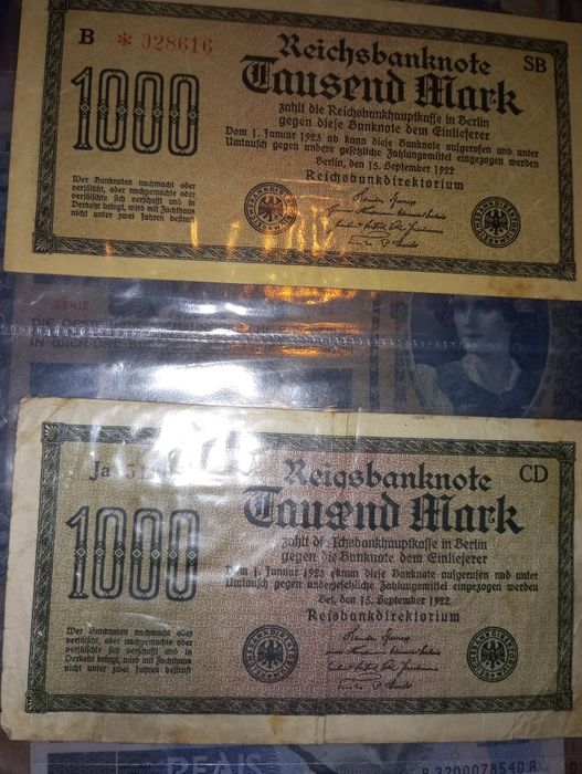 Nota 1000 Mark Alemanha 1922