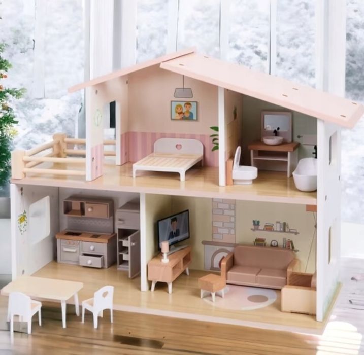 Drewniany domek dla lalek Mini Matters