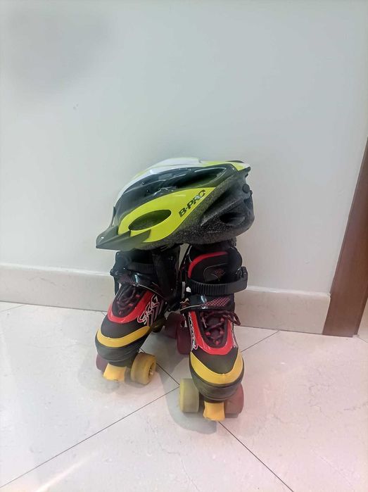 Patins de criança (inclui capacete)