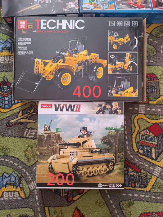 Конструктор для мальчика. Лего и другие. Машинки, пожарная часть, танк