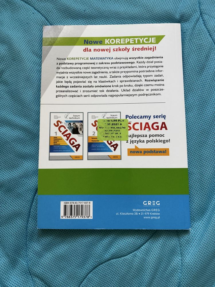 Podręcznik MATEMATYKA korepetycje 1
