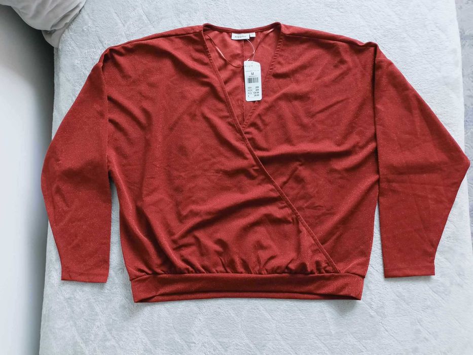 NOWA Z METKĄ damska, mieniąca się bluzka KappAhl - rozmiar M