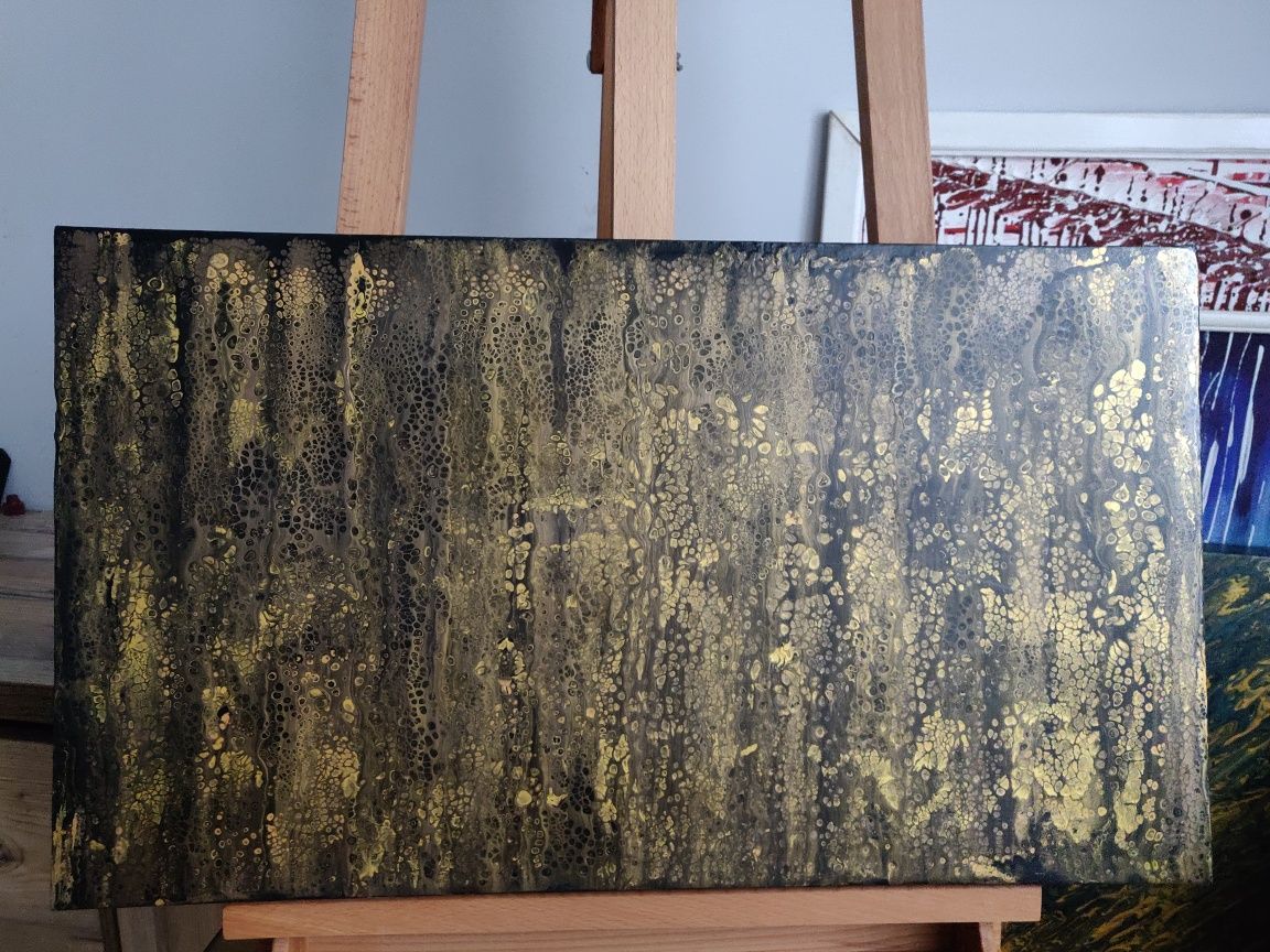 Картина ручної роботи "Золотий дощ", розмір 40×70