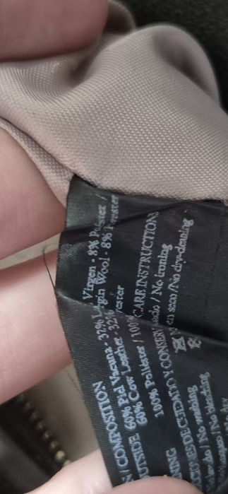 Torebka ze skóry i wełny Tous glamour zara na ramię