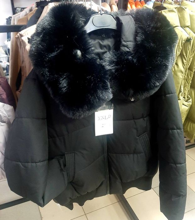 Куртка женская ,дутый укороченный пуффер, oversize,размеры 42,44,46,48