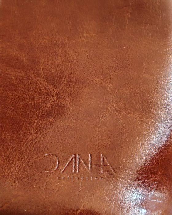 Torebka skórzana damska aktówka DAN-A T105 camel