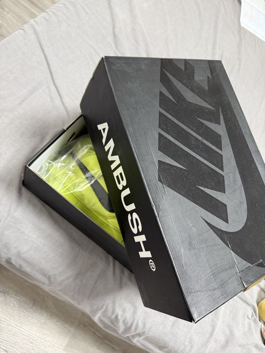 Оригинальные кроссовки Nike Dunk High AMBUSH Flash Lime
