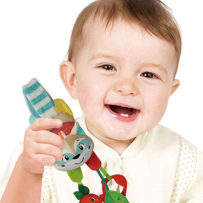 Подвеска на коляску кроватку игрушка енот clementoni италия