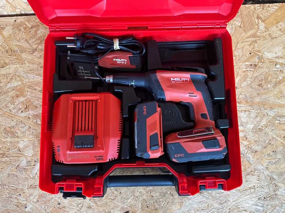 Wkrętarka Do Gipsu Hilti SD 5000 Zestaw Ładowarka Bateria