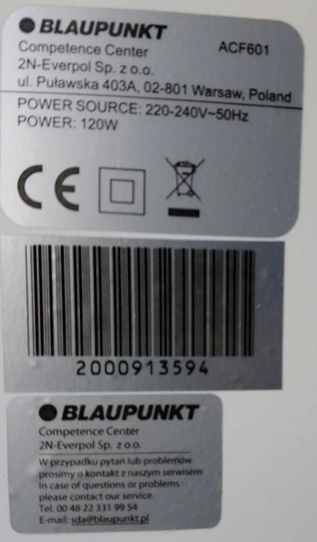 Klimator wentylator BLAUPUNKT
