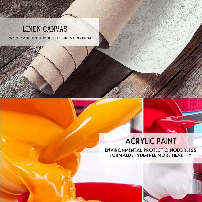 Obrazy dla dorosłych malowanie po numerach Kobieta i Motyl,