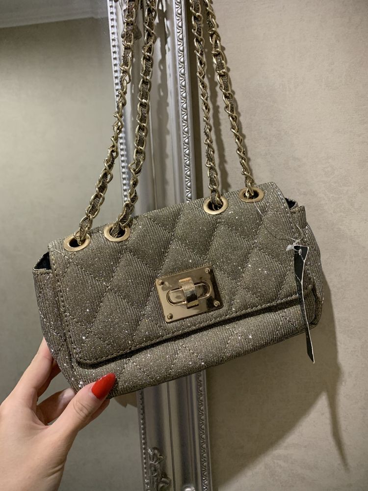 Сумка женская Prada. Сумочка жіноча блестящая