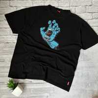 Чоловіча чорна Футболка Santa Cruz Screaming Hand Divide T-Shirt