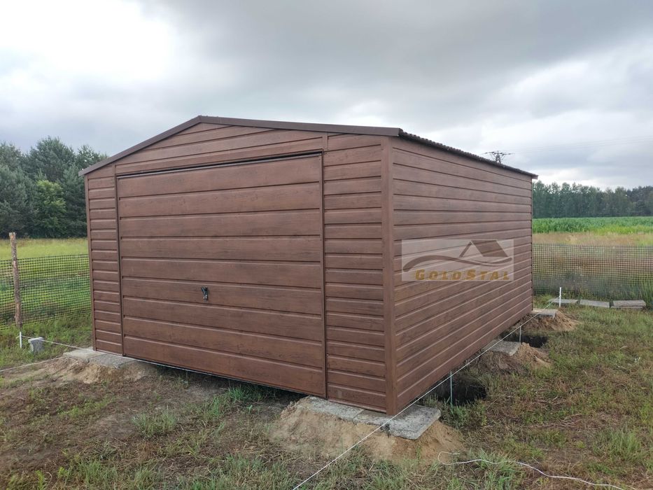 Garaż blaszany drewnopodobny 4x5, 6x5, 4x6, 7x6, 6x6, 3x5, 9x6, 7x7