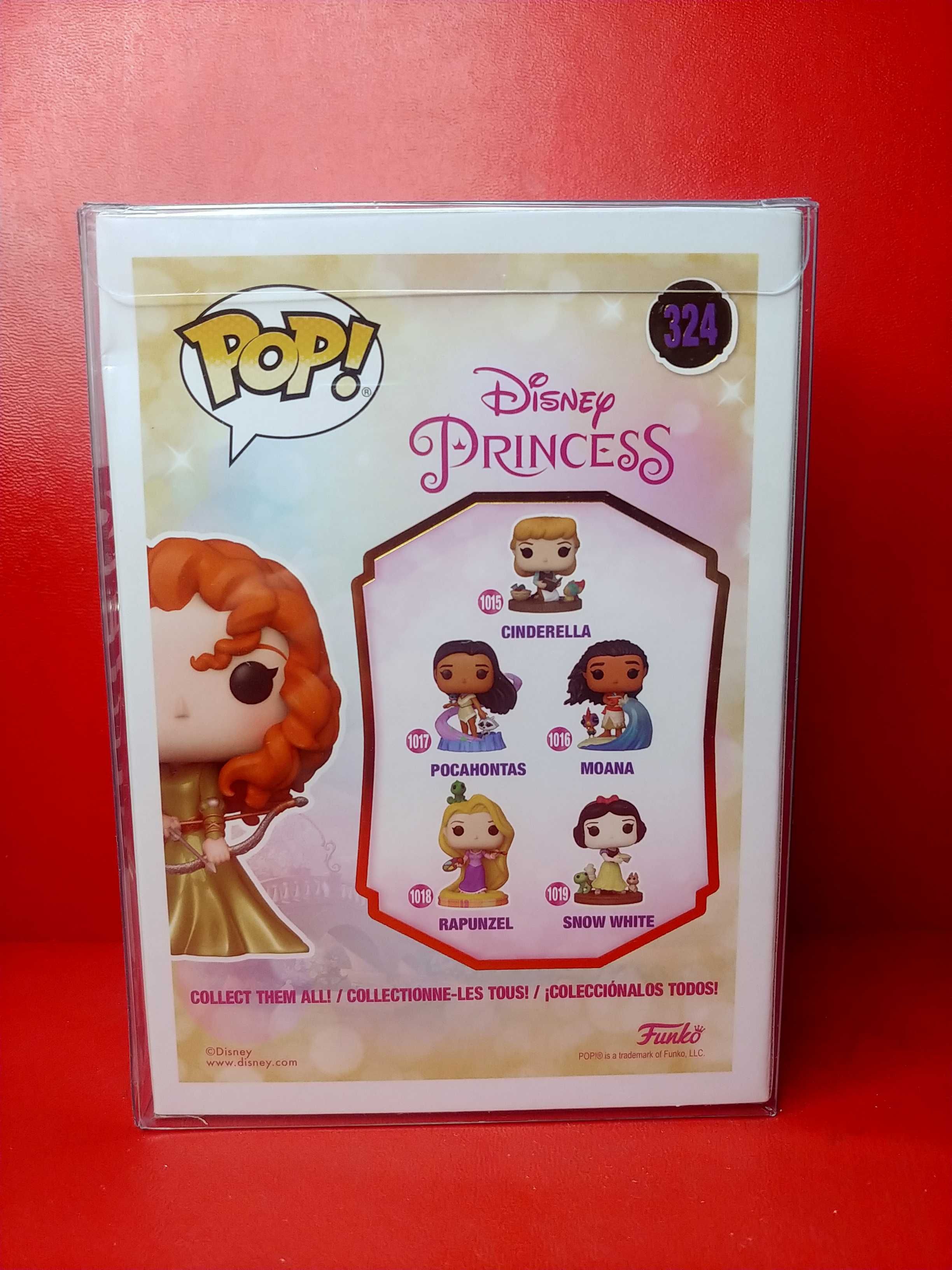 Funko pop Merida with pin figurka, Disney princess, exclusive 324