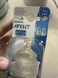 Нові соски Philips avent anti colic classic 3m+