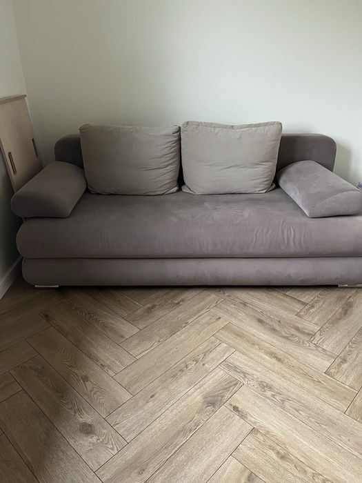Sofa rozkładana z funkcją spania cappuccino mocca