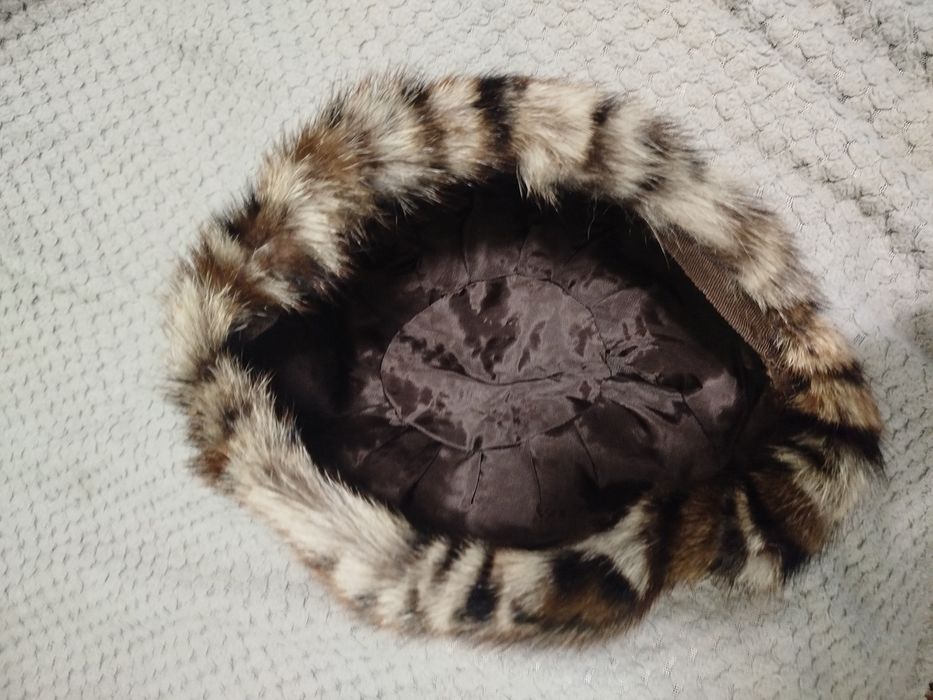 Капелюх з натурального леопарда