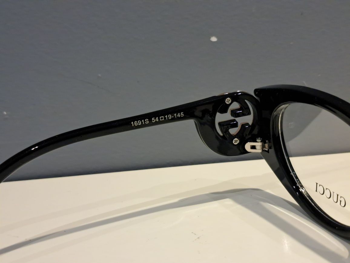 GUCCI nowe czarne oprawki okulary zerówki