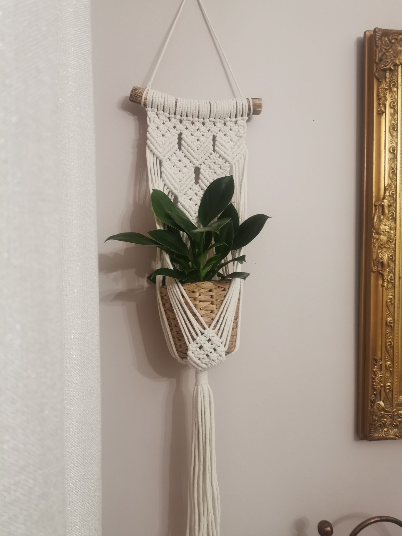 Kwietnik makrama Boho