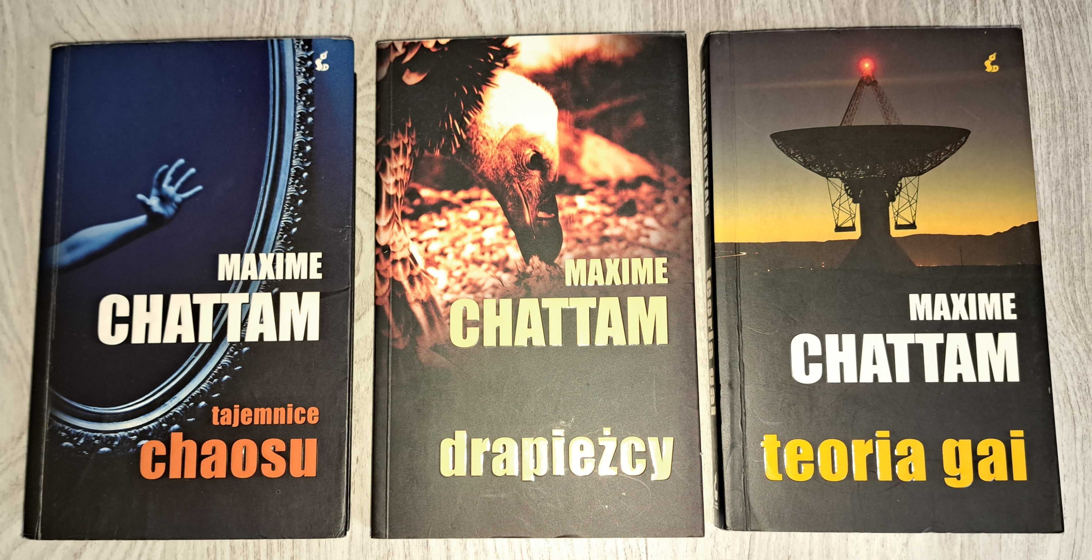 3x Maxime Chattam Drapieżcy + Tajemnice chaosu + Teoria Gai