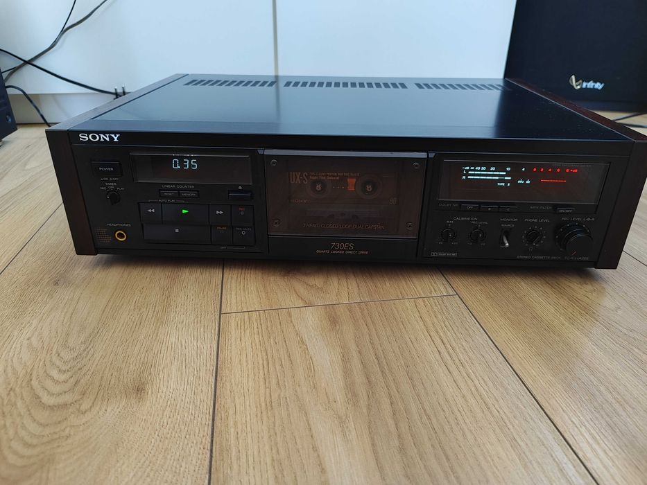 Magnetofon Sony TC-K 730 ES , zadbany stan ,drewniane boczki.