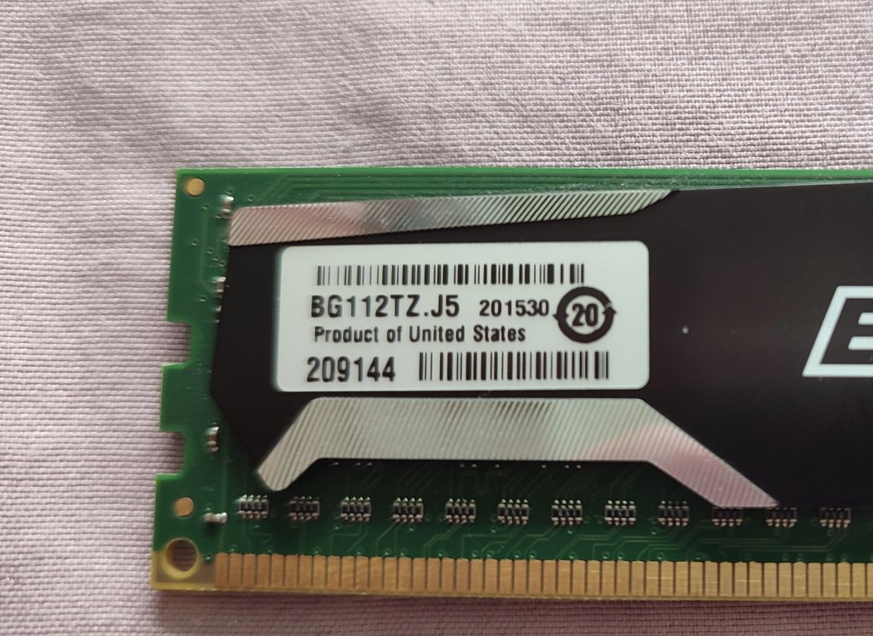 Pamięć ram 8 GB, DDR 3 Crucial Ballistix sport  1600 Mhz